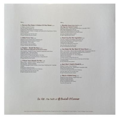 SINEAD OCONNOR - SO FARTHE BEST OF (CLEAR VINYL) (2LP) | VINILO