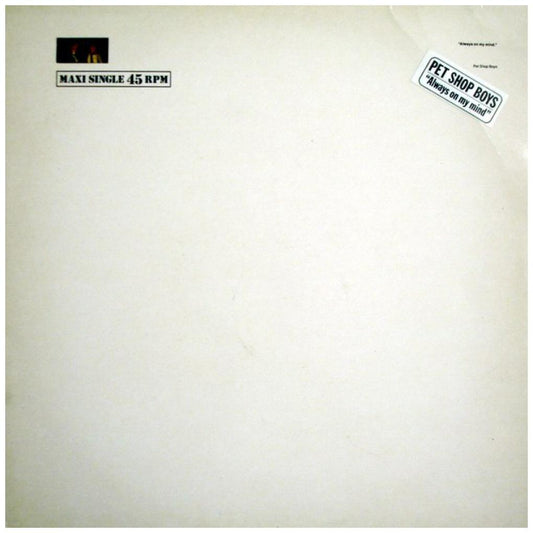 PET SHOP BOYS - ALWAYS ON MY MIND | 12" MAXI SINGLE VINILO USADO