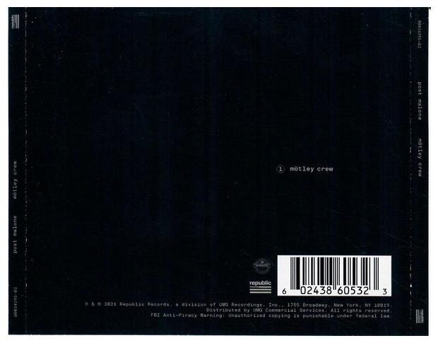 POST MALONE - MOTLEY CREW | CD SINGLE