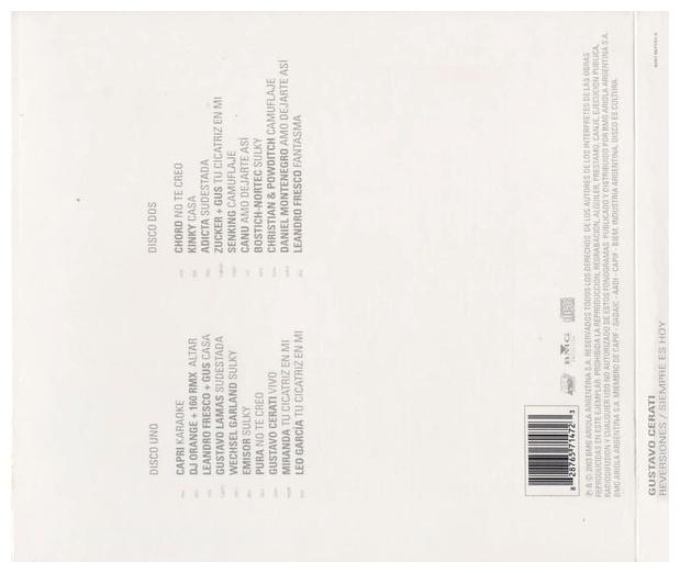 GUSTAVO CERATI - SIEMPRE ES HOY: REVERSIONES (2CD)(DIGIPACK) | CD