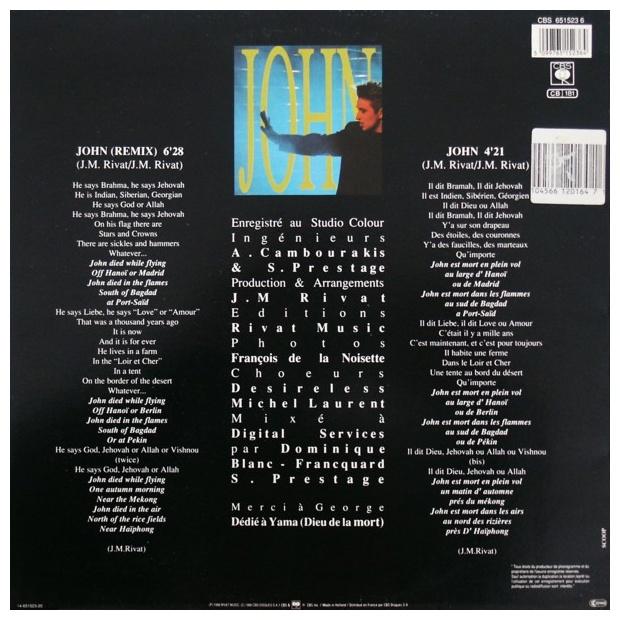 DESIRELESS - JOHN | 12" MAXI SINGLE USADO