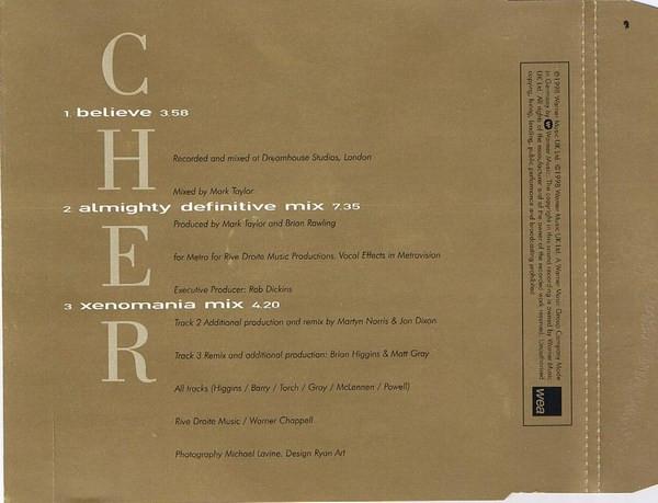 CHER - BELIEVE | CD SINGLE USADO