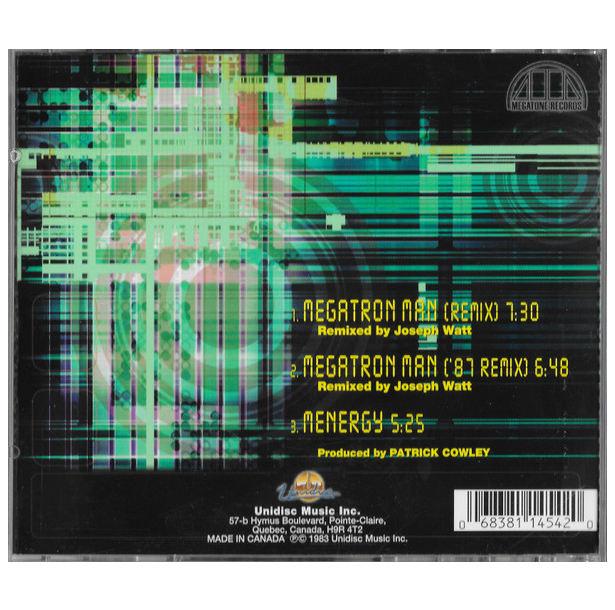 PATRICK COWLEY - MEGATRON MAN/MENERGY | CD MAXI SINGLE