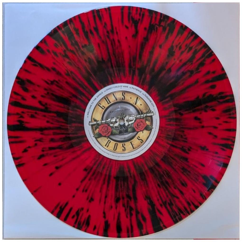 GUNS 'N ROSES - GREATEST HITS (EXCLUSIVE LTD EDITION) (TRANSLUCENT RED/BLACK SPLATTER VINYL) | VINILO