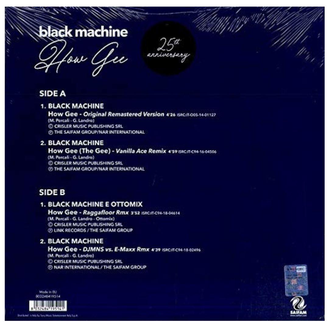 BLACK MACHINE - HOW GEE | 12" MAXI SINGLE VINILO