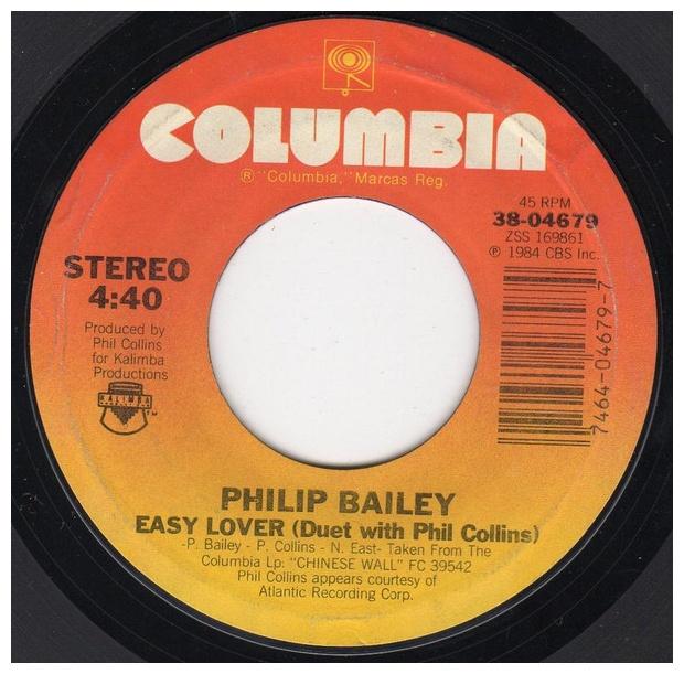 PHILIP BAILEY AND PHIL COLLINS - EASY LOVER | 7" SINGLE USADO