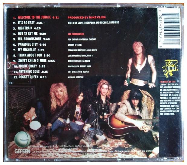 GUN N ROSES - APPETITE FOR DESTRUCTION | CD USADO