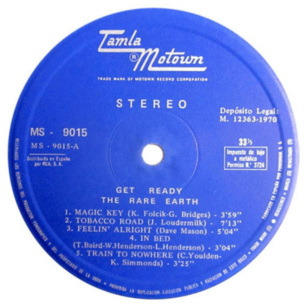 RARE EARTH - GET READY | VINILO USADO
