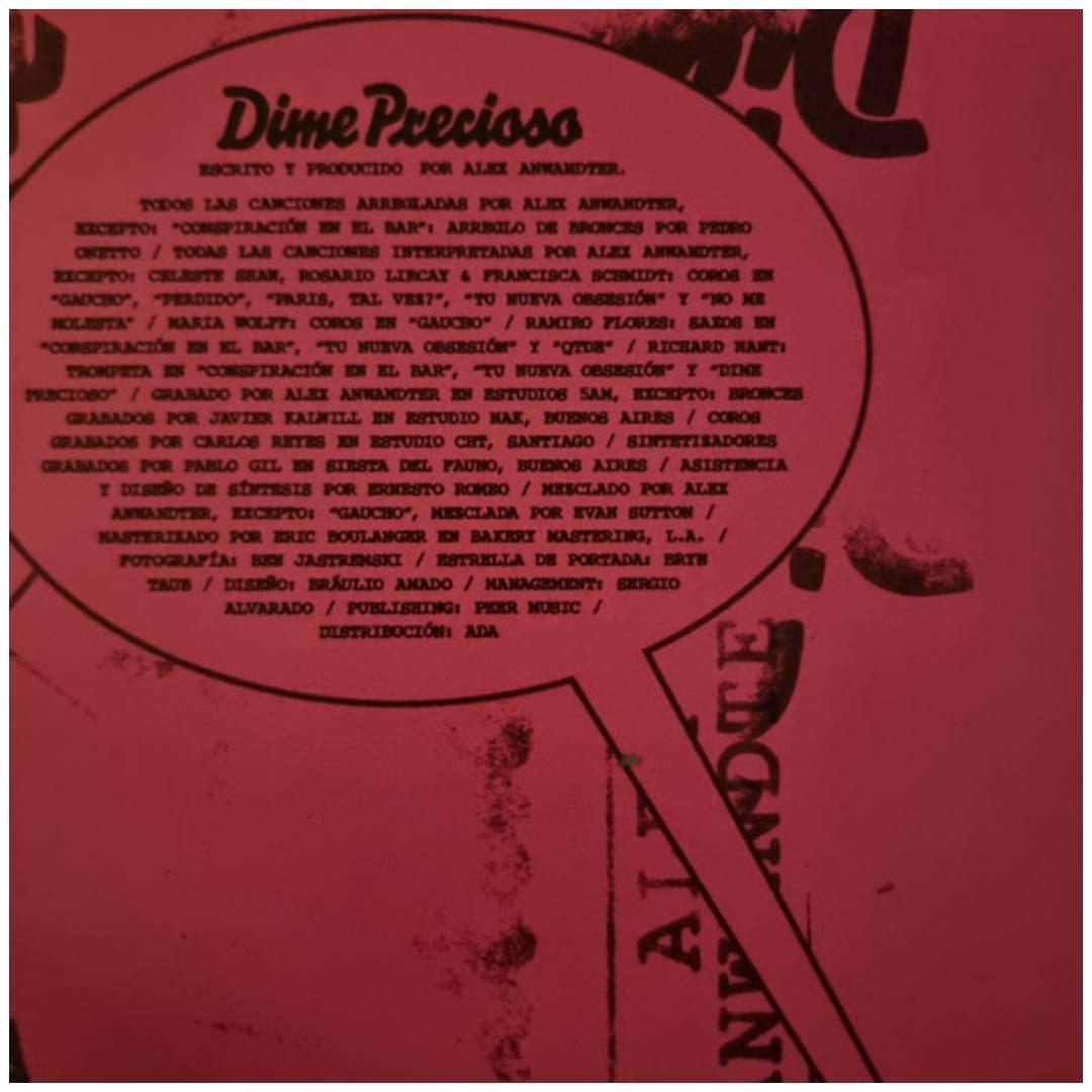 ALEX ANWANDTER - DIME PRECIOSO | VINILO