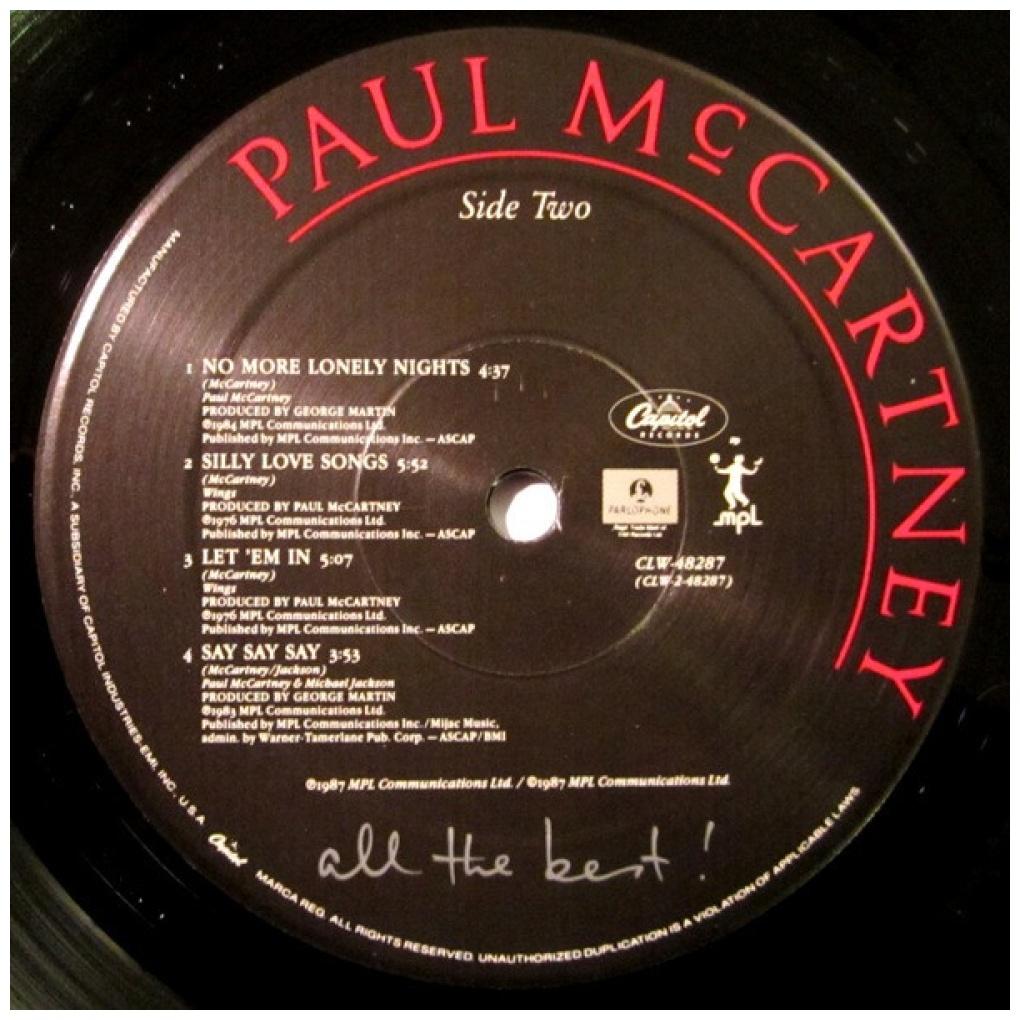 PAUL McCARTNEY - ALL THE BEST (2LP) | VINILO USADO