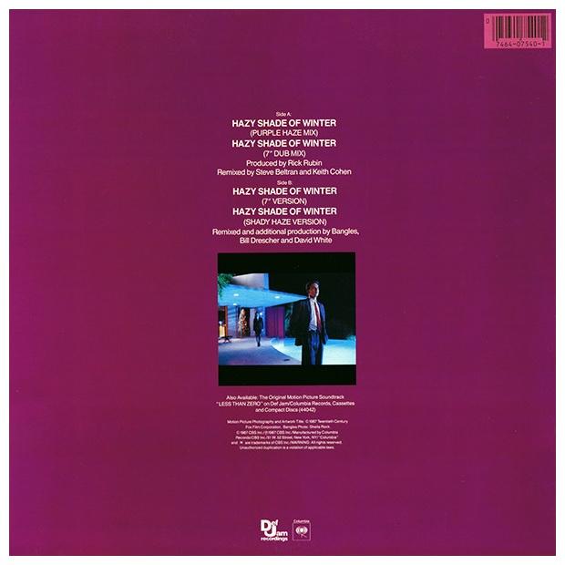 BANGLES - HAZY SHADE OF WINTER | 12 MAXI SINGLE USADO