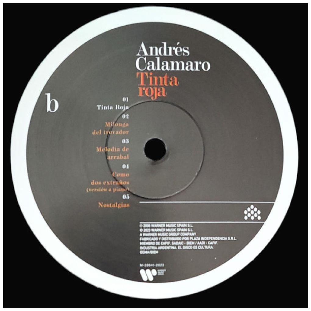 ANDRES CALAMARO - TINTA ROJA | VINILO