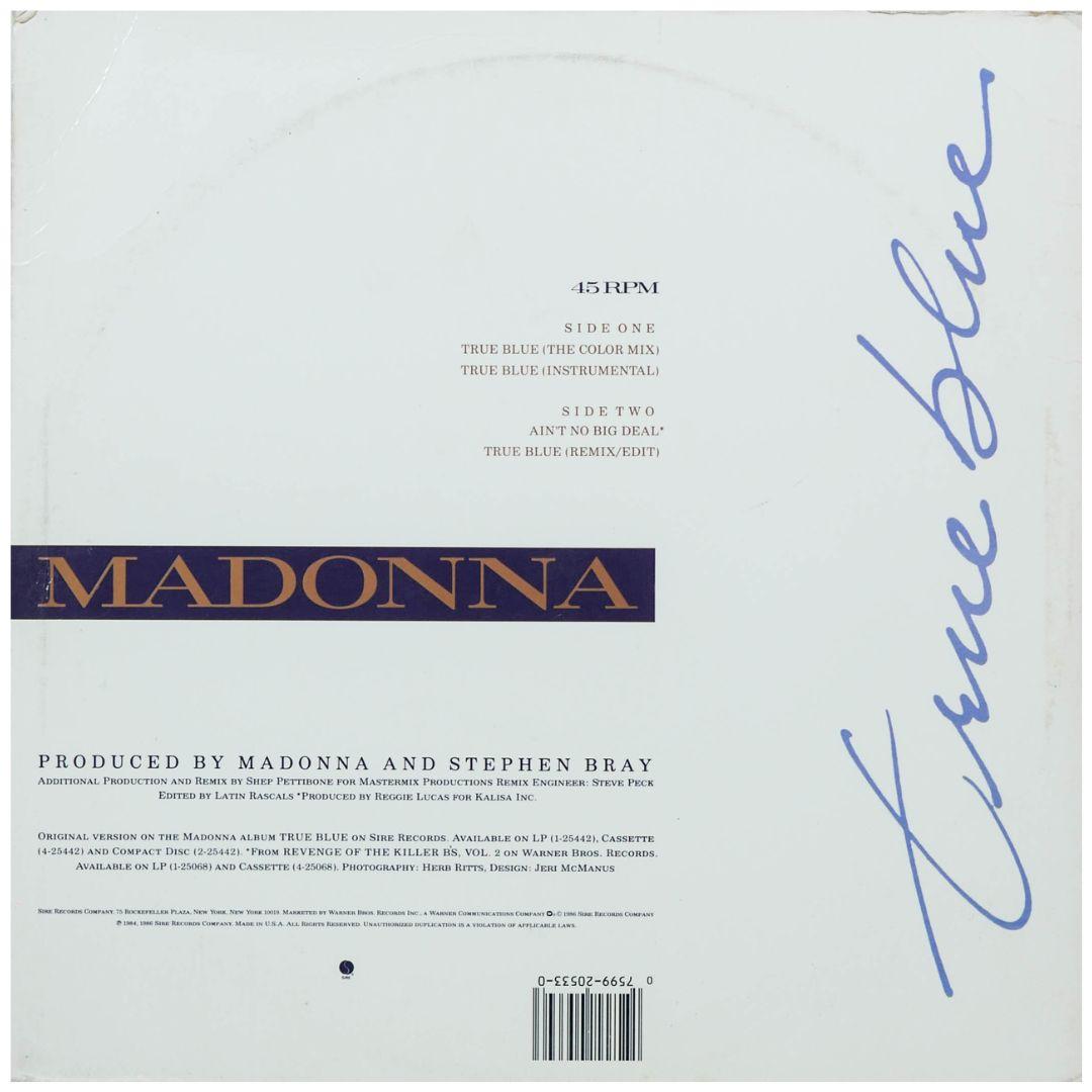 MADONNA - TRUE BLUE | 12" MAXI SINGLE USADO