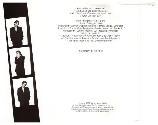 JIMMY NAIL - AIN T NO DOUBT | CD SINGLE USADO