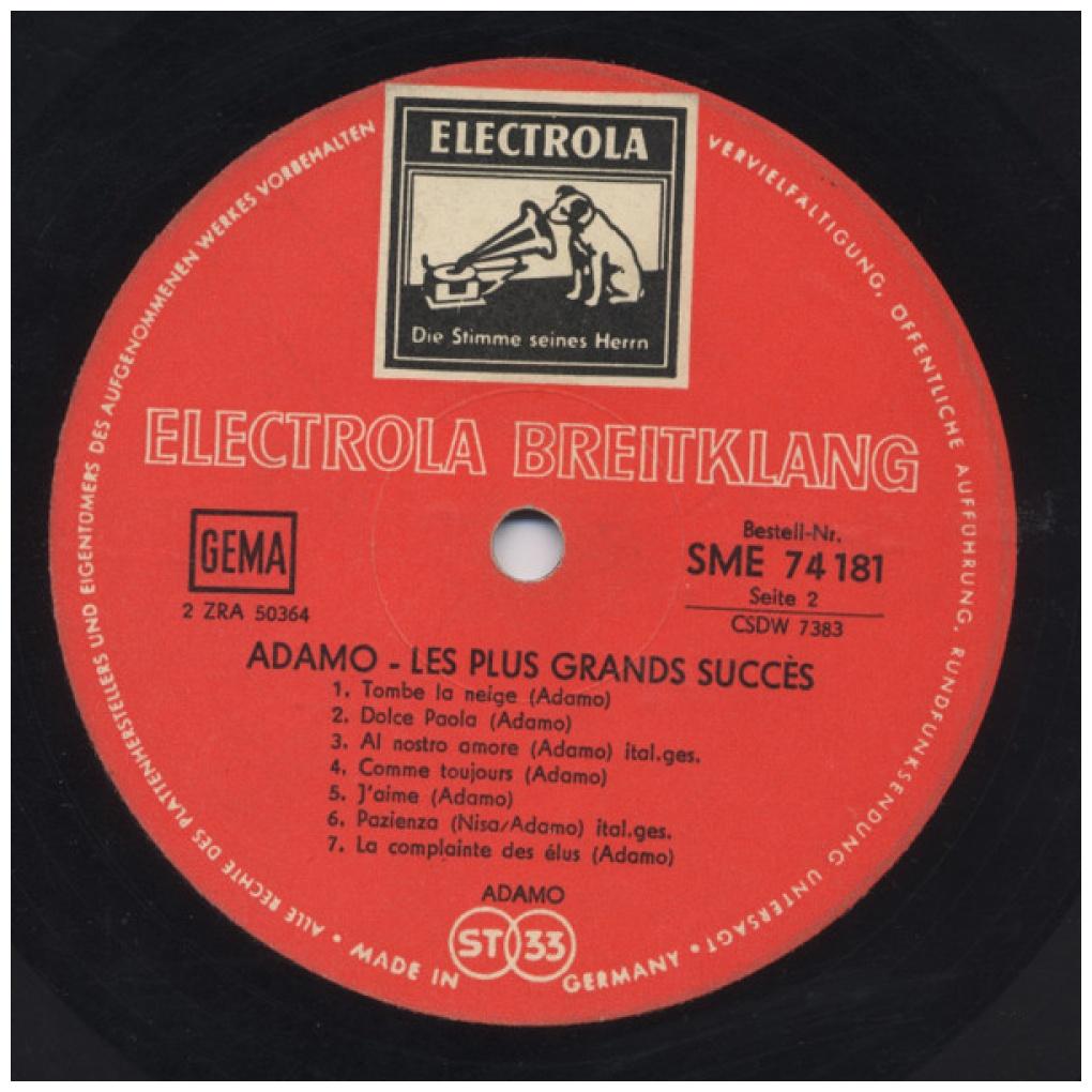 ADAMO - LES PLUS GRANDS SUCCES | VINILO USADO