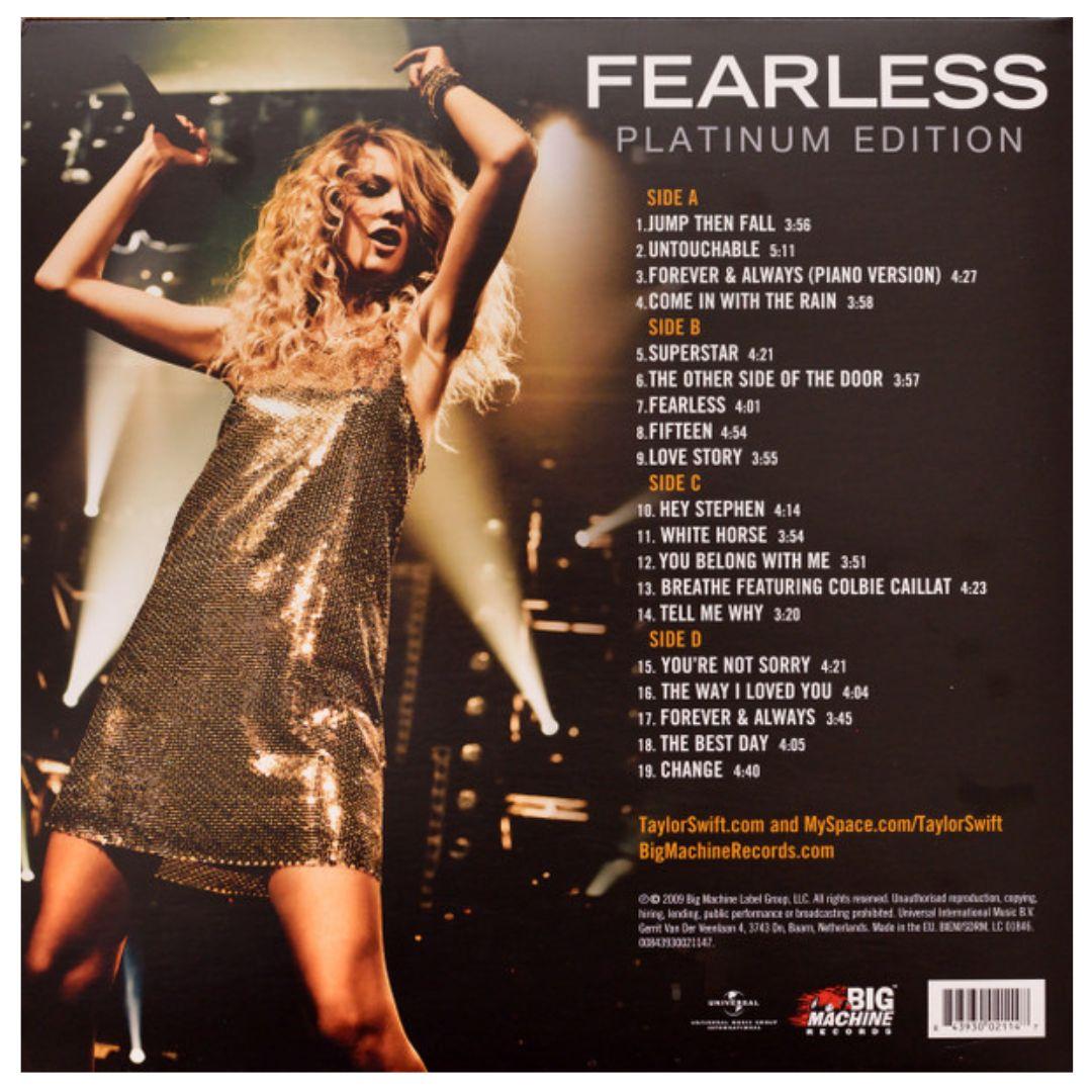 TAYLOR SWIFT - FEARLESS(PLATINUM EDIT) (2LP) | VINILO