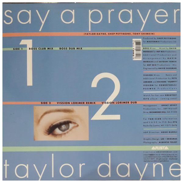 TAYLOR DAYNE - SAY A PRAYER | 12" MAXI SINGLE USADO