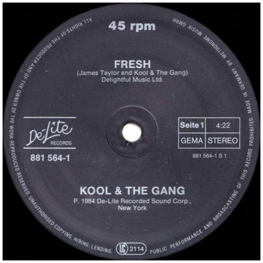 KOOL & THE GANG - FRESH | 12" MAXI SINGLE VINILO USADO