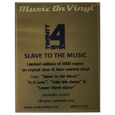 TWENTY 4 SEVEN - SLAVE TO THE MUSIC (BLUE CLEAR VINYL) | VINILO