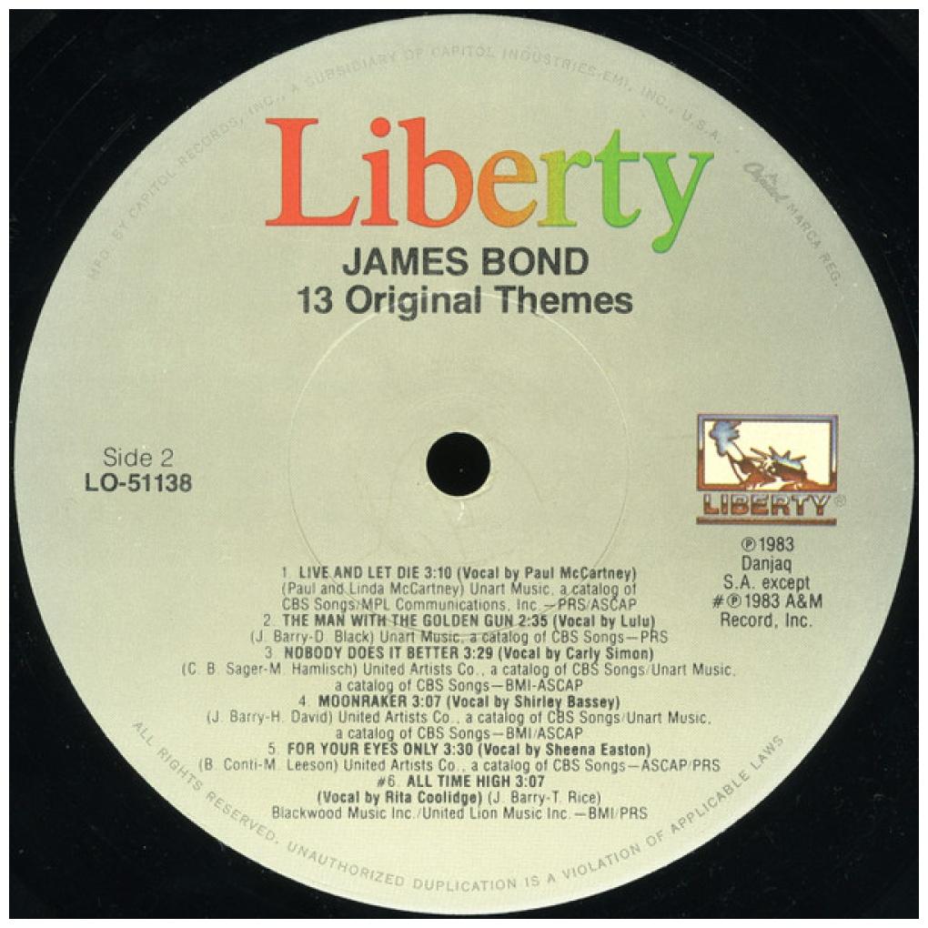 JAMES BOND 007 - 13 ORIGINALS THEMES | VINILO USADO