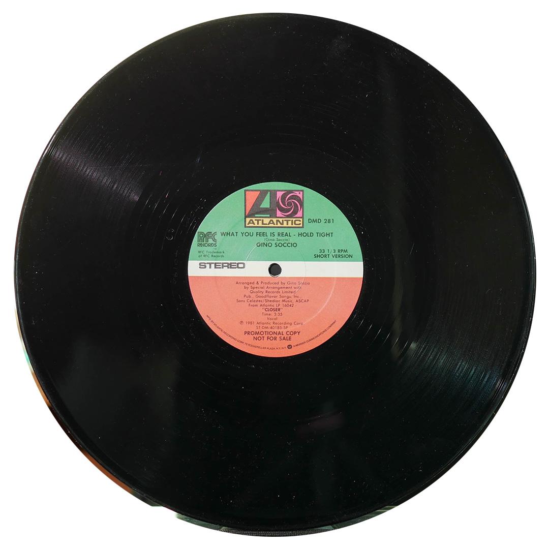 GINO SOCCIO - WHAT YOU FEEL IS REAL - HOLD TIGHT | 12" MAXI SINGLE USADO