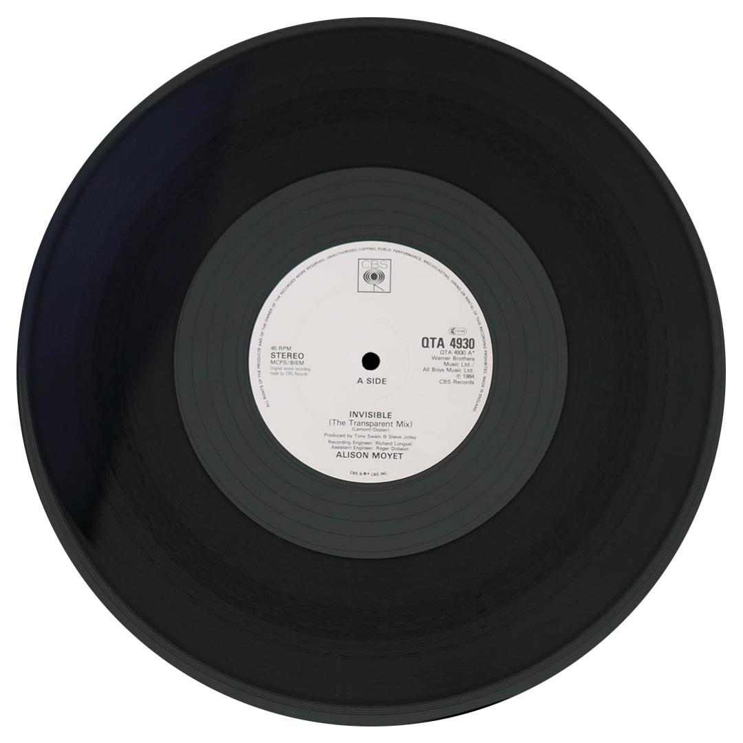 ALISON MOYET - INVISIBLE (TRANSPARENT MIX) | 12" MAXI SINGLE USADO