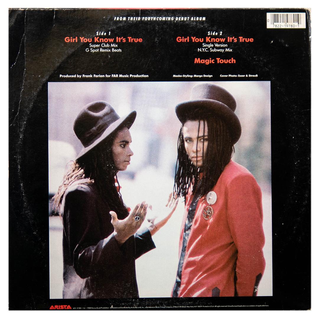MILLI VANILLI - GIRL YOU KNOW IT S TRUE | 12" MAXI SINGLE USADO