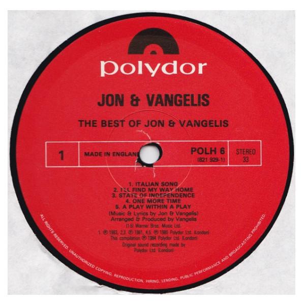 JON AND VANGELIS - THE BEST OF | VINILO USADO
