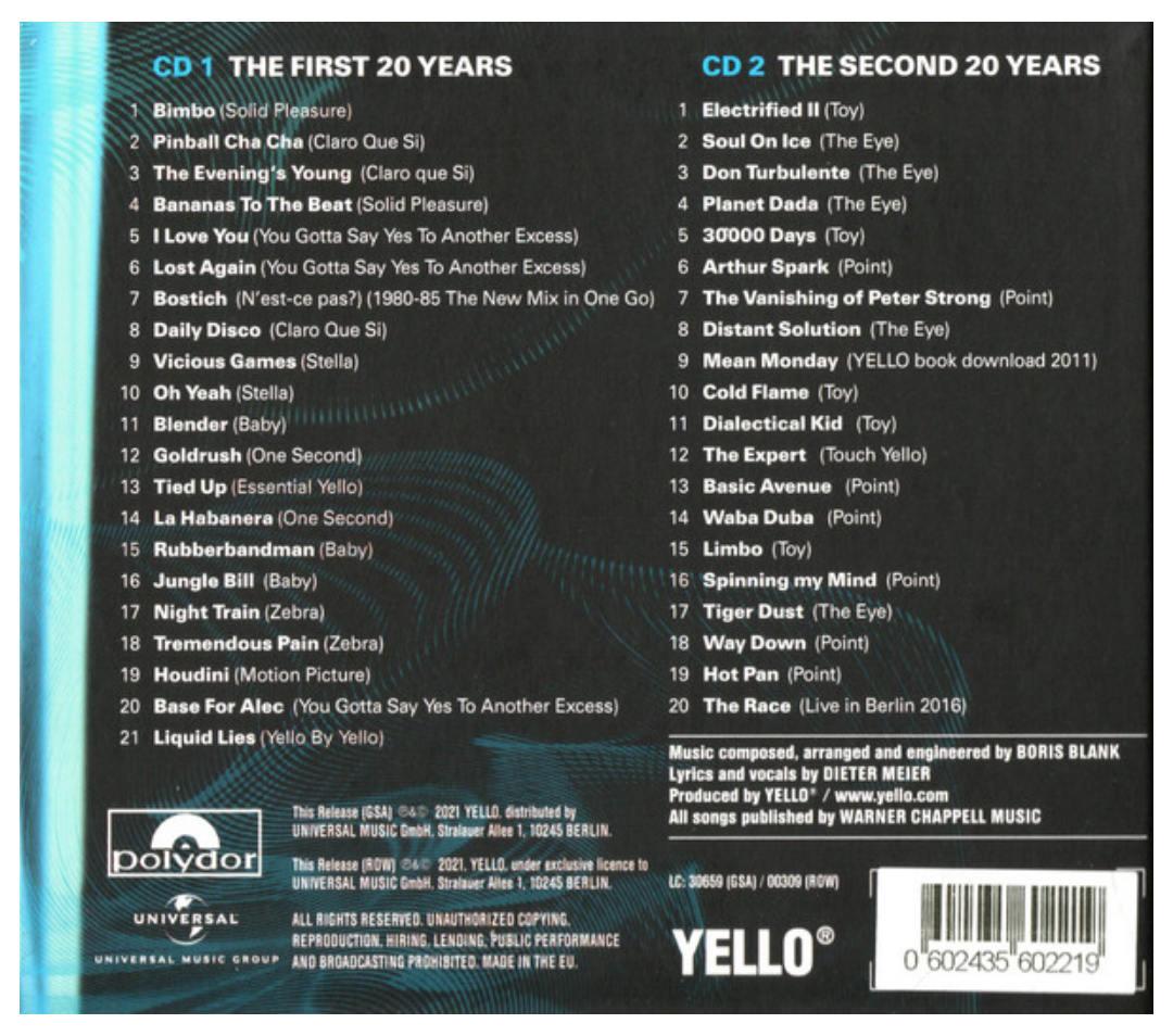 YELLO - YELL40 YEARS (2CD) | CD