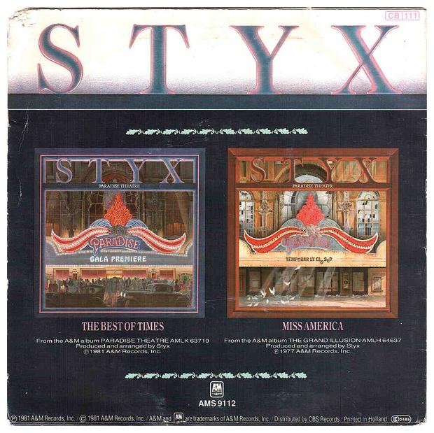 STYX - THE BEST OF TIMES | 7 SINGLE VINILO USADO
