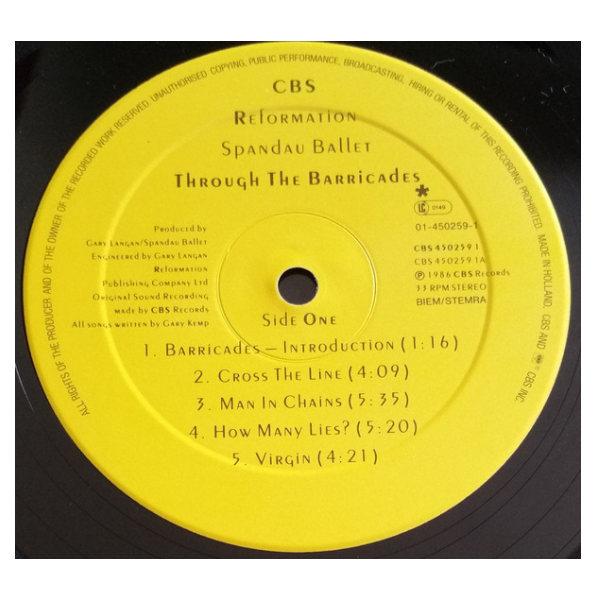 SPANDAU BALLET - THROUGH THE BARRICADES | VINILO USADO