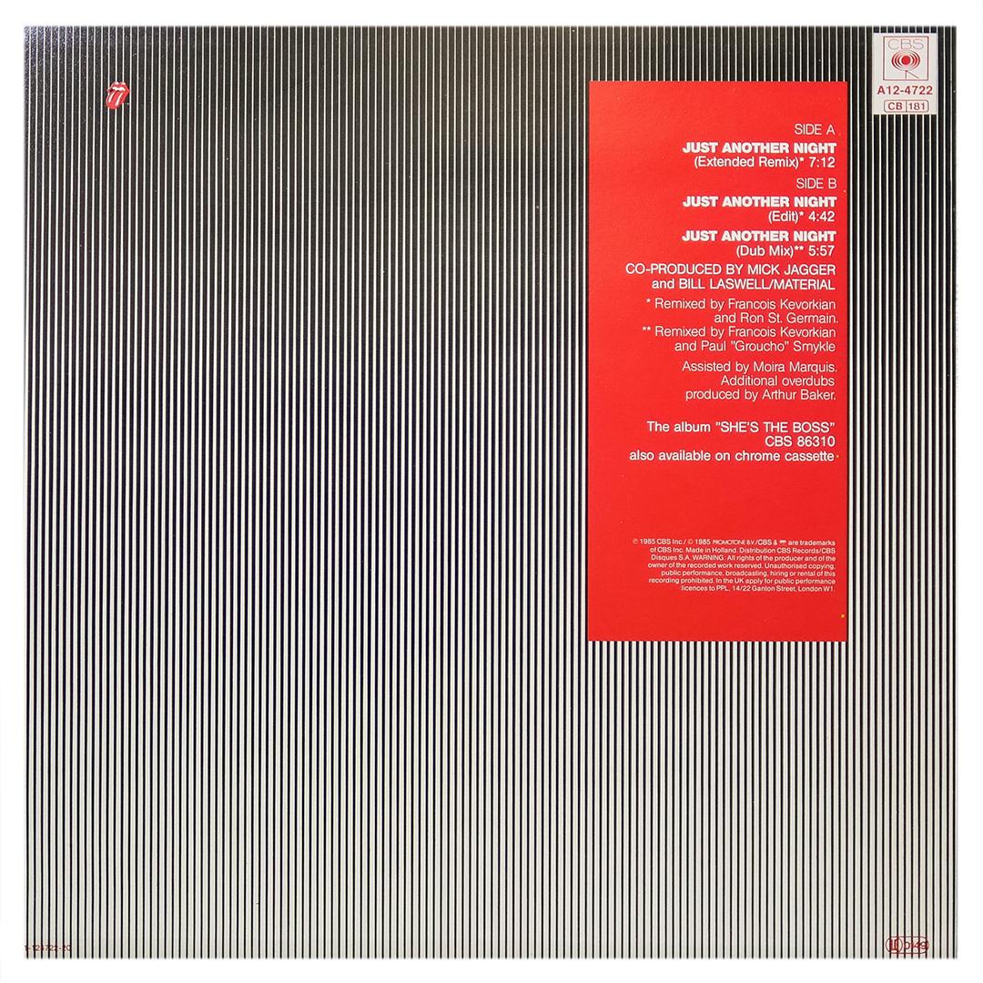 MICK JAGGER - JUST ANOTHER NIGHT (EXTENDED) | 12" MAXI SINGLE USADO