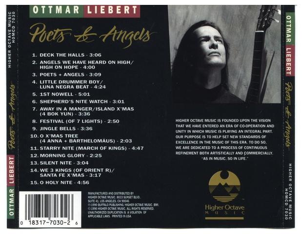 OTTMAR LIEBERT - POETS & ANGELS | CD USADO