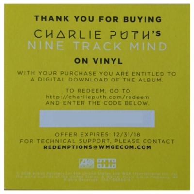 CHARLIE PUTH - NINE TRACK MIND | VINILO