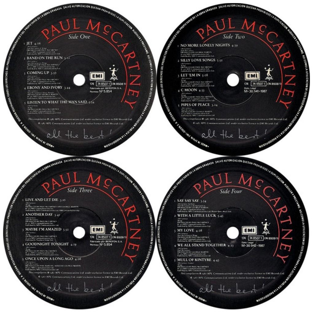PAUL McCARTNEY - ALL THE BEST (2LP) | VINILO USADO