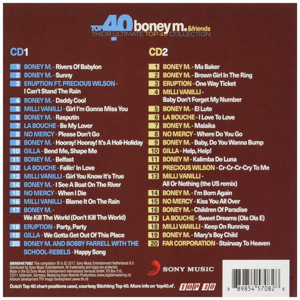 BONEY M. AND FRIENDS - TOP 40 (2CD) | CD