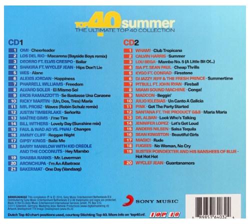 TOP 40 - SUMMER - TOP 40 - SUMMER (2CD) | CD
