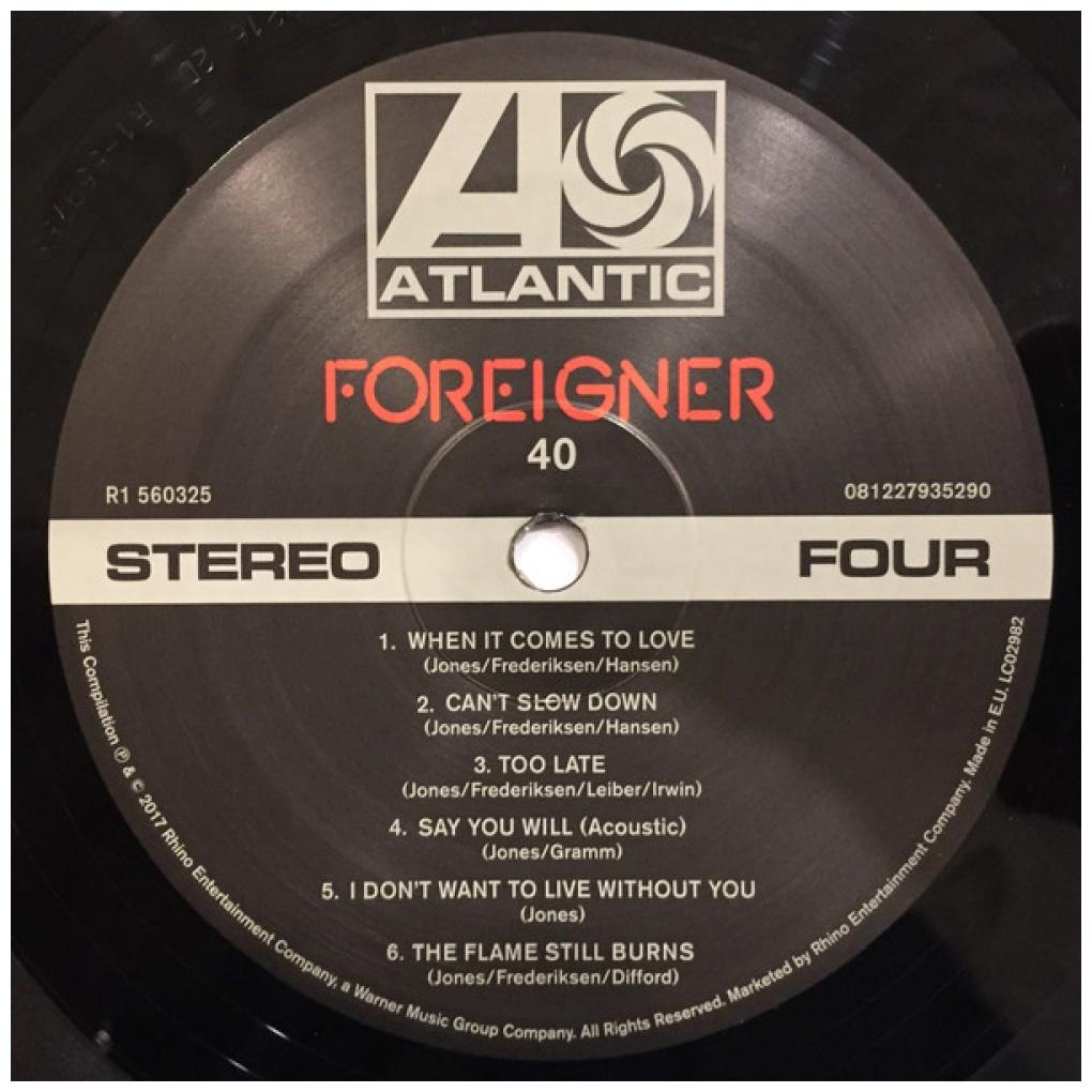 FOREIGNER - 40: HITS FROM FORTY YEARS 1977-2017 (2LP)
| VINILO