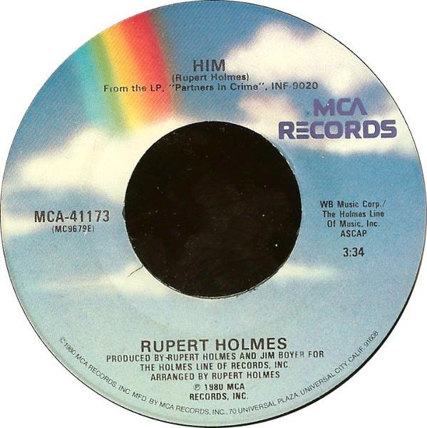 RUPERT HOLMES - HIM | 7" SINGLE VINILO USADO