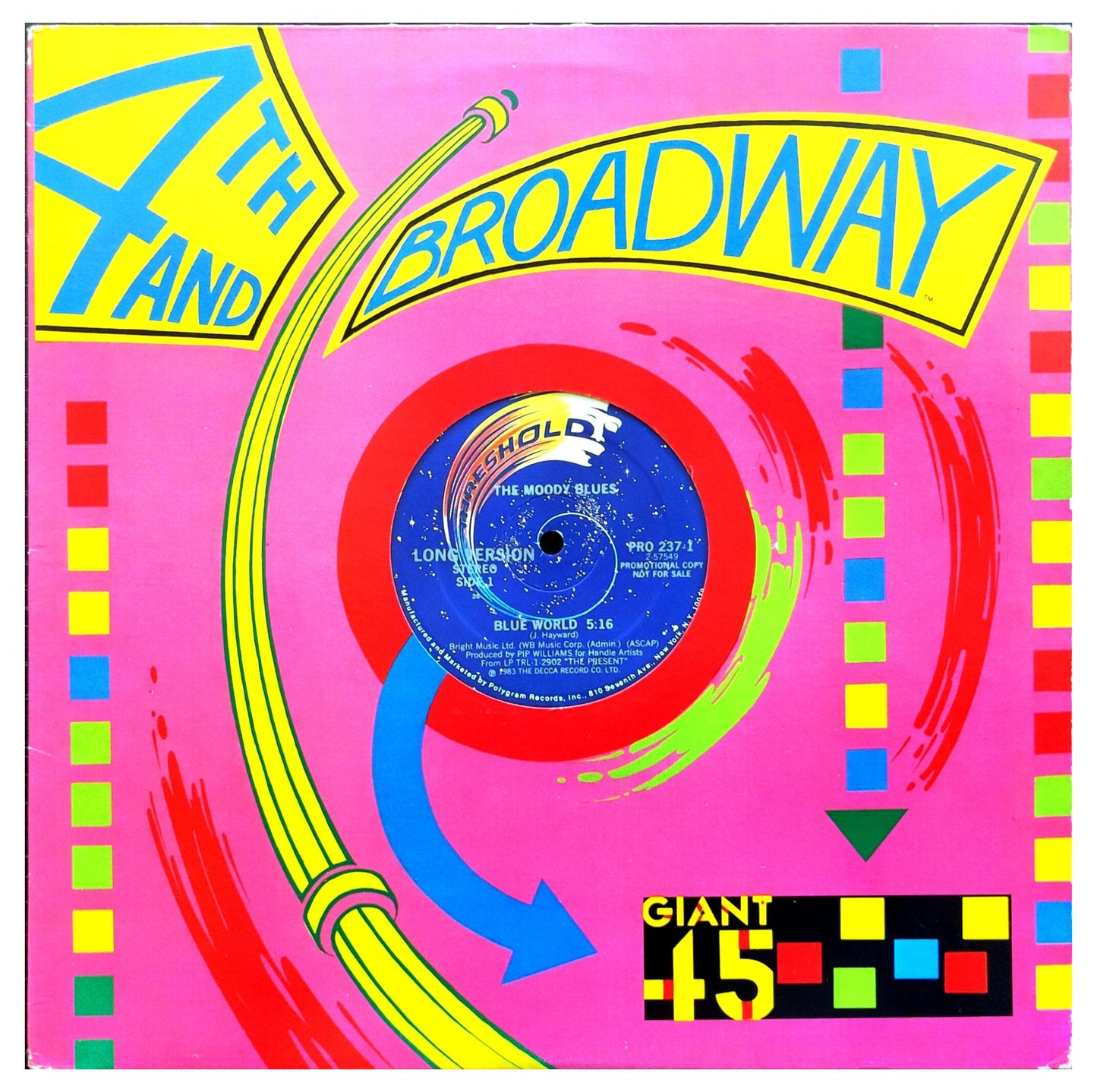 MOODY BLUES - BLUE WORLD | 12" MAXI SINGLE USADO