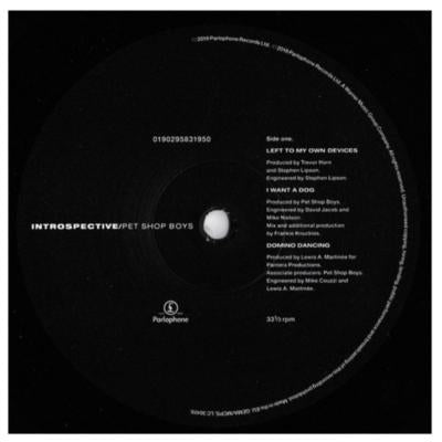 PET SHOP BOYS - INTROSPECTIVE | VINILO