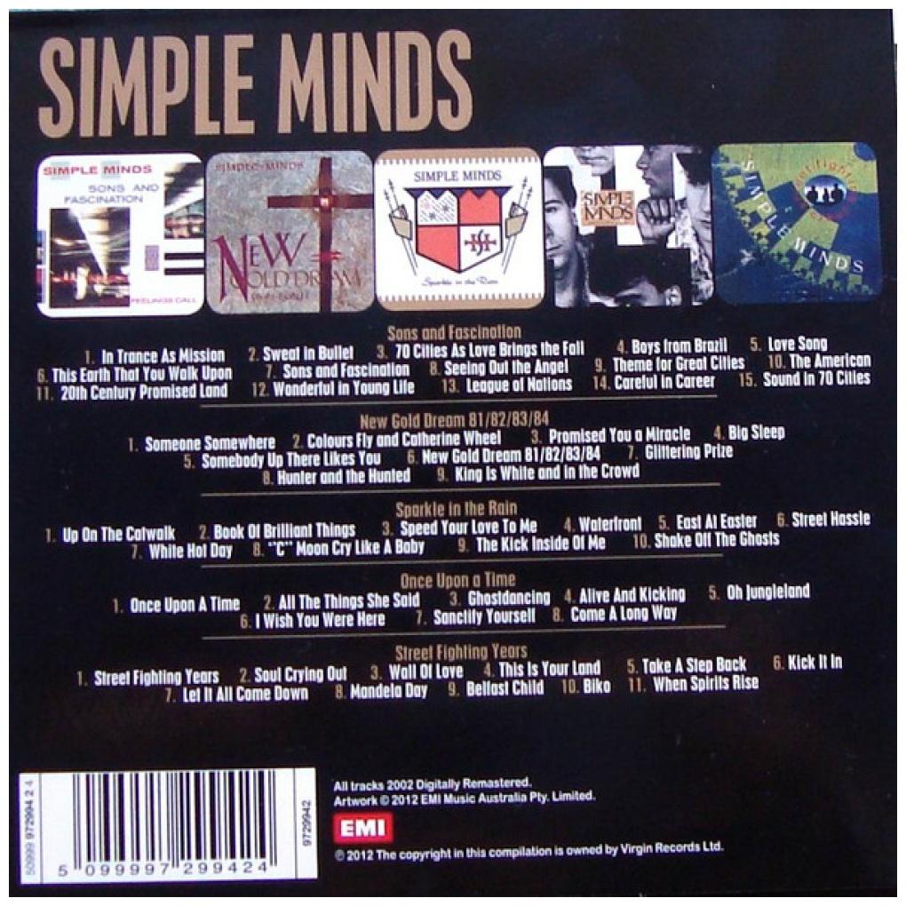 SIMPLE MINDS - 5 ALBUM SET (5CD) | CD