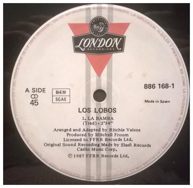 LOS LOBOS - LA BAMBA | 12 MAXI SINGLE USADO