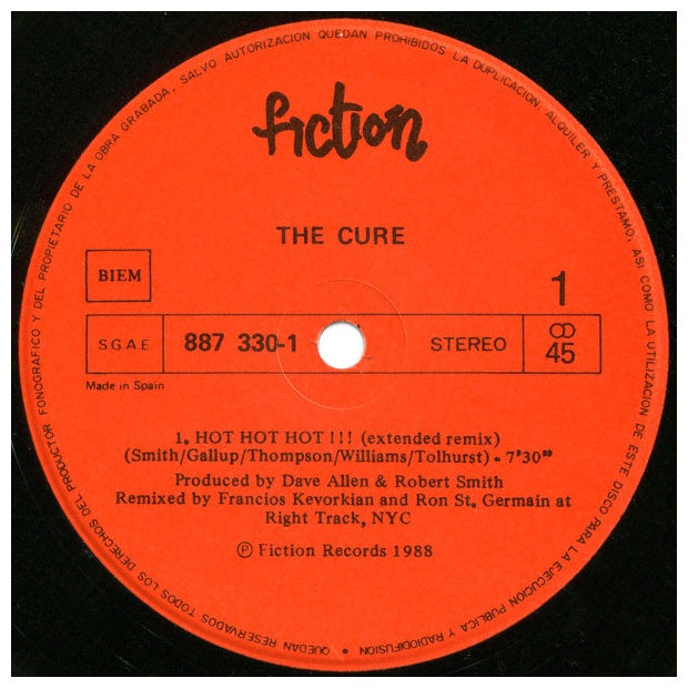 CURE - HOT HOT HOT | 12" MAXI SINGLE VINILO USADO