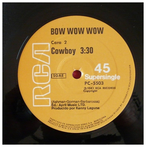 BOW WOW WOW - I WANT CANDY | 12" MAXI SINGLE VINILO USADO