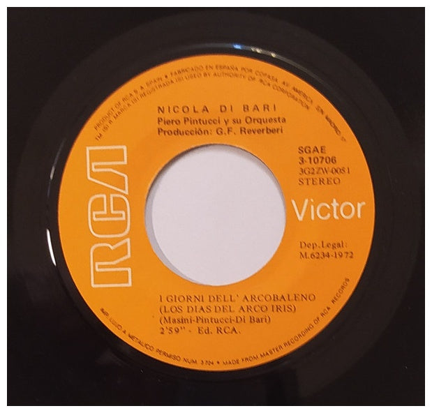 NICOLA DI BARI - I GIORNI DELLARCOBALENO | 7 SINGLE USADO