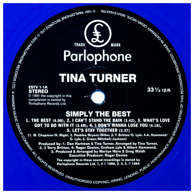 TINA TURNER - SIMPLY THE BEST (BLUE VINYL) (2LP) | VINILO
