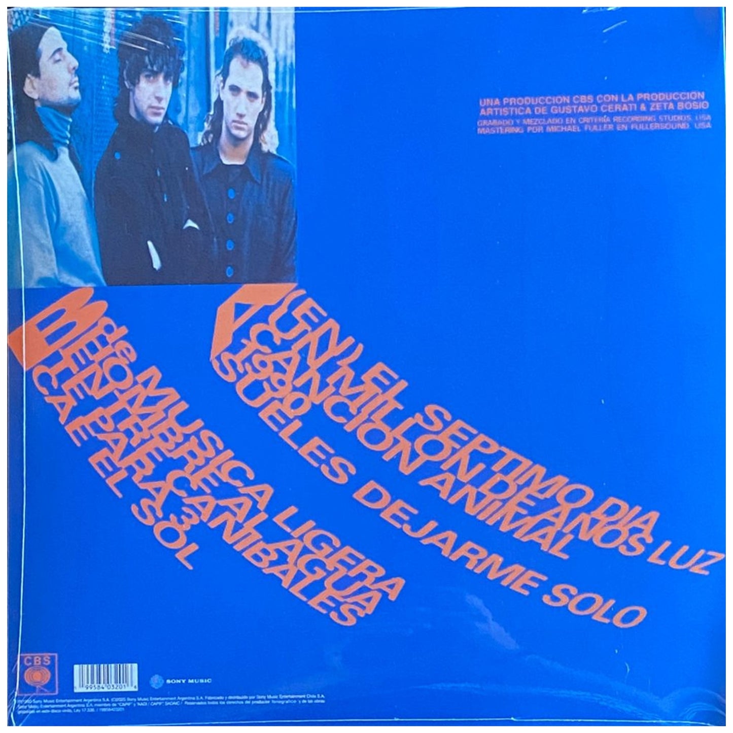 SODA STEREO - CANCION ANIMAL (CLEAR VINYL) | VINILO