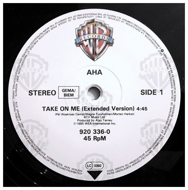 A-HA - TAKE ON ME | 12" MAXI SINGLE VINILO USADO