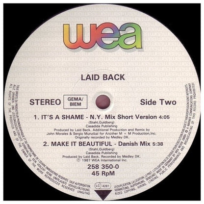 LAID BACK - ITS A SHAME | 12" MAXI SINGLE VINILO USADO